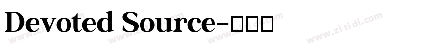 Devoted Source字体转换
